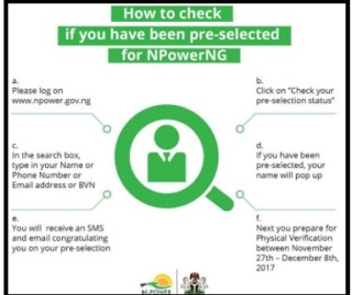  6 Vital Information: N-power December 4, 2017 Physical verification