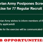 Nigerian Army Postpones  Recruitment Exercise for 77 Regular Recruit Intake