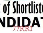 2018 Army 77RRI Zonal Screening Exercise/Shortlisted Candidates For 2018 Zonal Screening Exercise