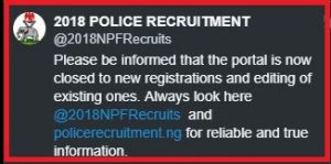Read more about the article NPF NIGERIA POLICE 2018 CONSTABLE RECRUITMENT/LIST OF SHORTLISTED CANDIDATES AS POLICE CONSTABLE 2018