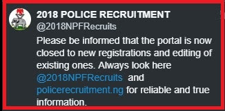 You are currently viewing NPF NIGERIA POLICE 2018 CONSTABLE RECRUITMENT/LIST OF SHORTLISTED CANDIDATES AS POLICE CONSTABLE 2018