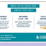 University of Surrey UK  Admission Spree In Abuja & Lagos  July 2018