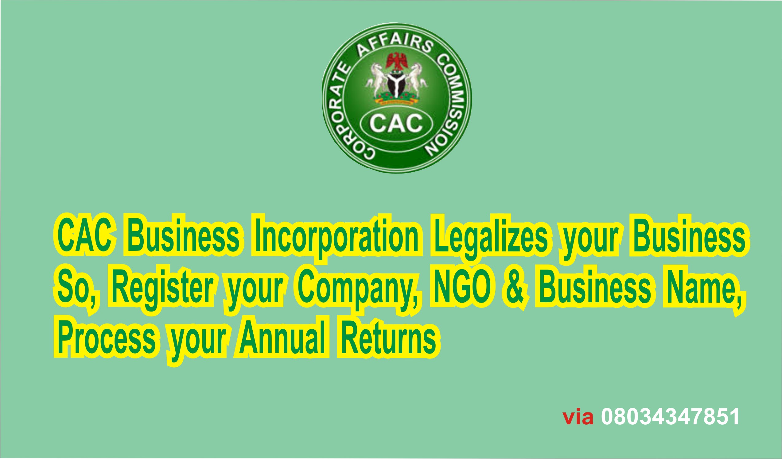 How We Collaborate With CAC In Registering Your Business Names