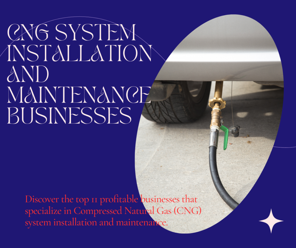 11 Profitable businesses in CNG System Installation and Maintenance