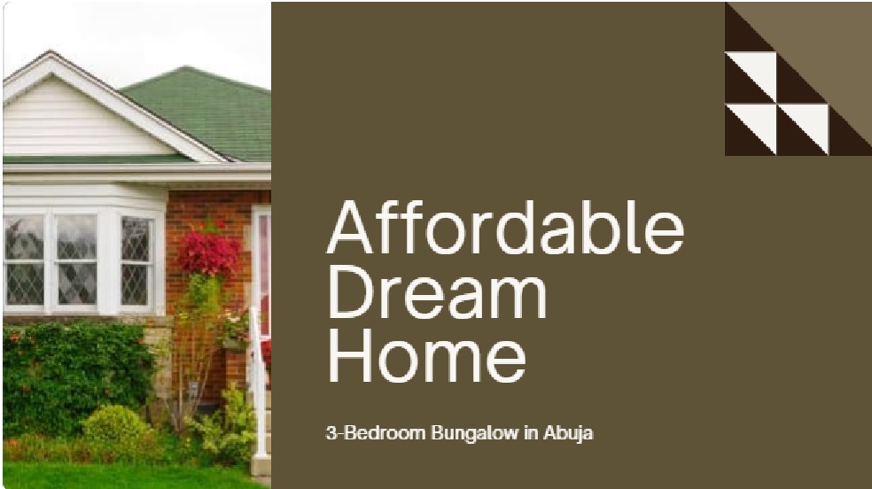 Read more about the article Get a Cheap 3-bedroom Fully Detached Bungalow in Abuja
