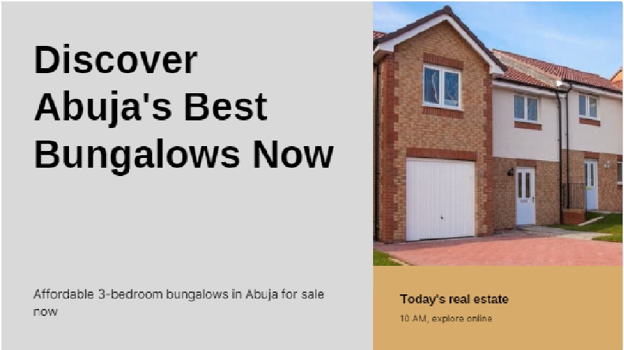 Read more about the article Get Cheap 3-bedroom Semi semi-detached bungalows in Abuja