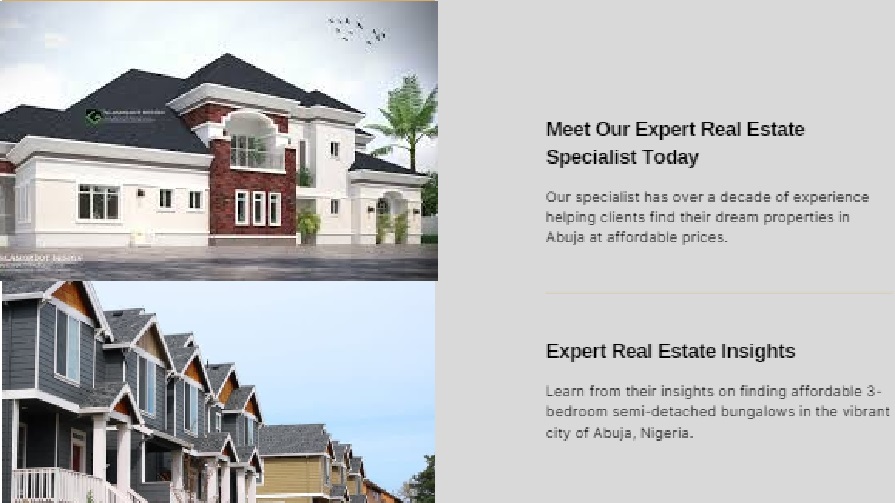 Get Cheap 3-bedroom Semi semi-detached bungalows in Abuja