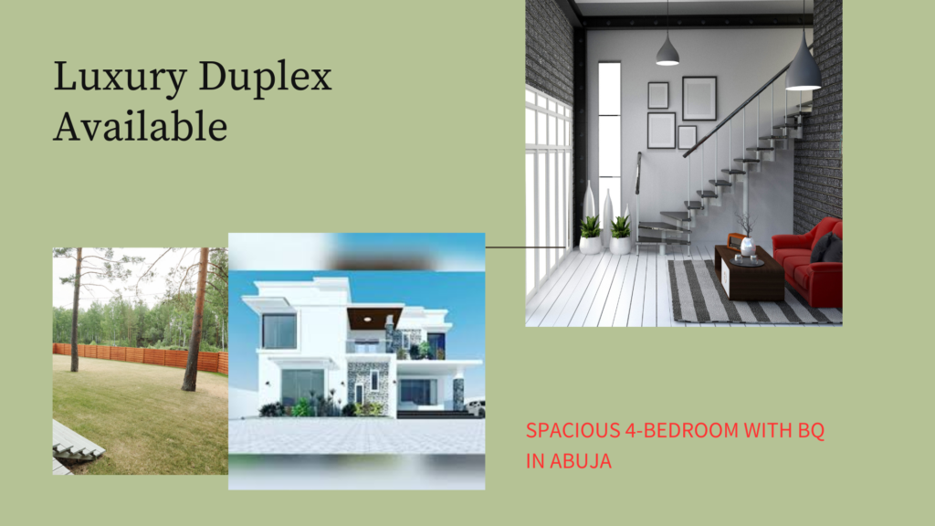 4-Bedroom Detached Duplex with BQ (500sqm) Available in Abuja